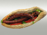 Moroccan Merguez Sausage Sandwich