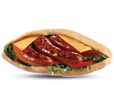 Moroccan Merguez With Cheese Sandwich