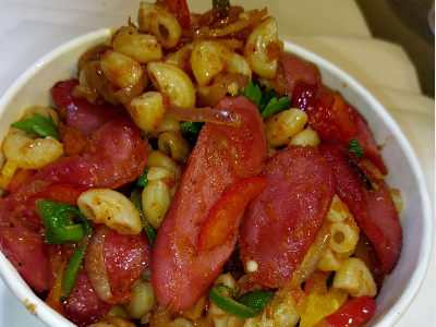 Pasta Hot Dog