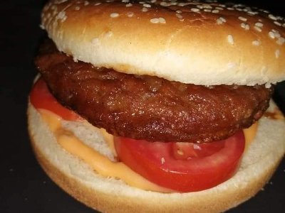 plain burger sandwich