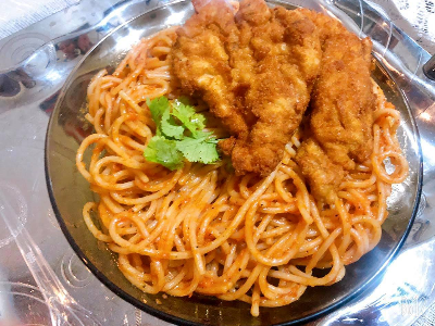 chicken pane pasta