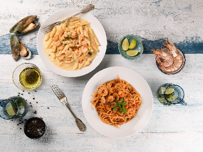 Shrimp Pasta Pan