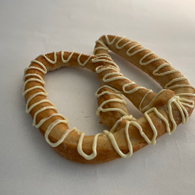 White Chocolate Sauce Pretzel