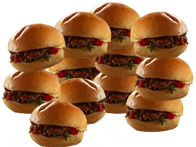 Dozen Of Meat Shawerma Bun