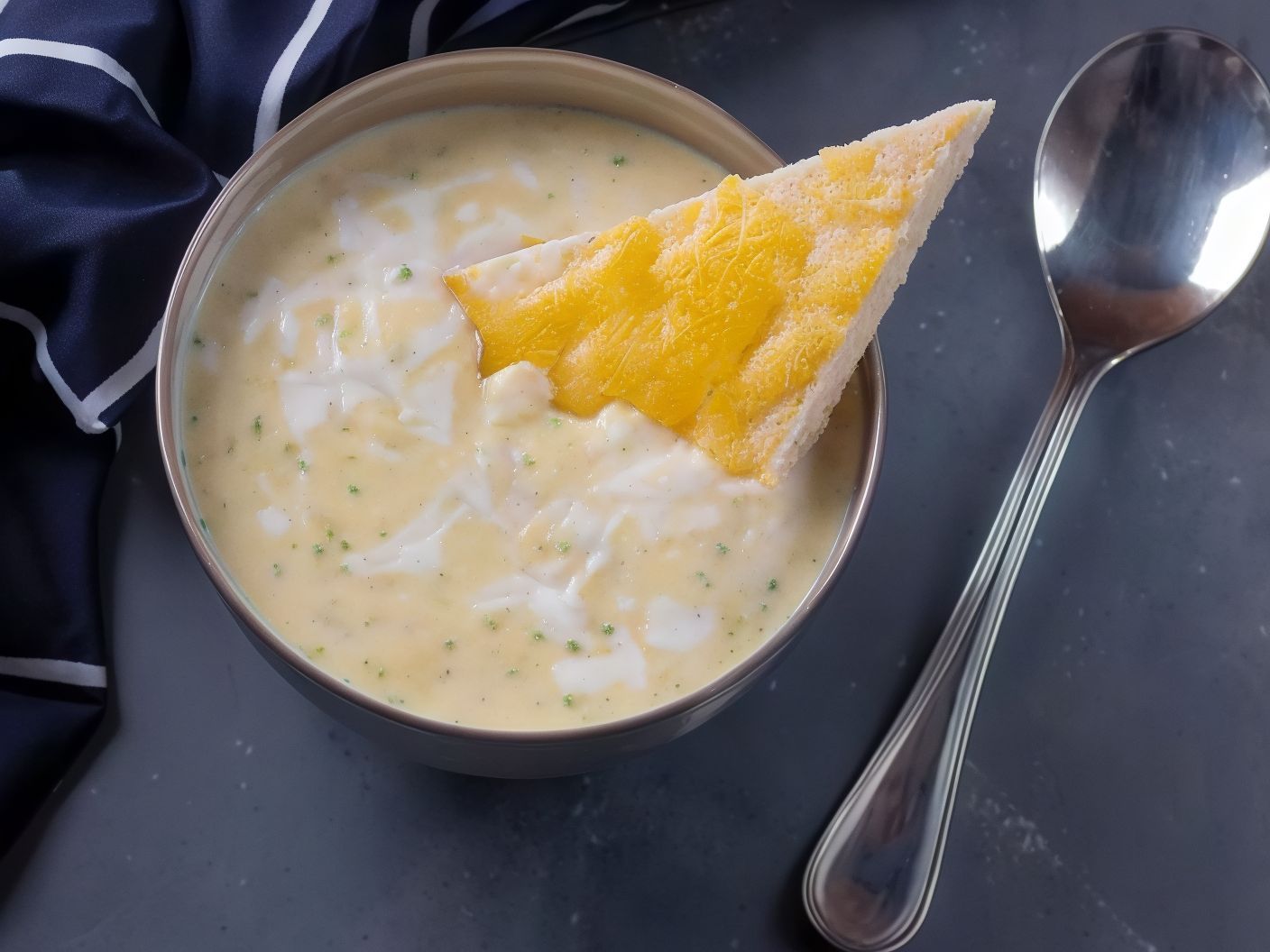 Cream With Broccoli And Cheddar Cheese Soup