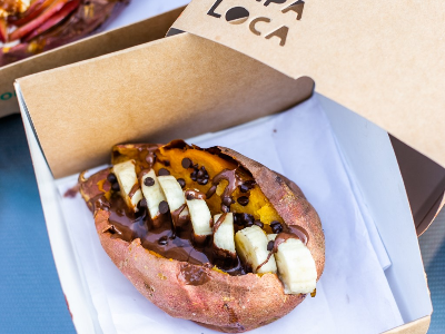 Nutella And Banana Sweet Potato
