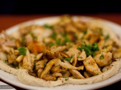 Chicken Shawerma With Chickpeas Paltter