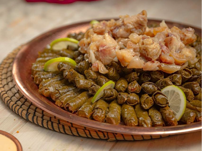 Vine Leaves With Knuckles Casserole
