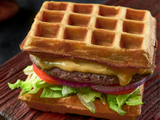 Waffle Burger Sandwich