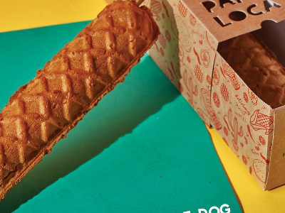 Cheese Hot Dog Waffle