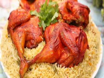Whole Chicken Mandi With Rice