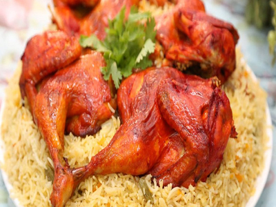 Half Chicken Mandi With Biryani Rice