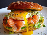 Salmon Fried Egg Sandwich