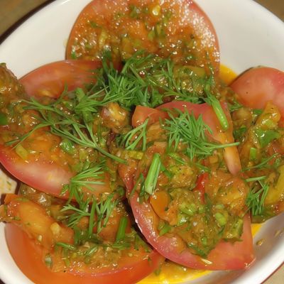 Marinated tomatoes