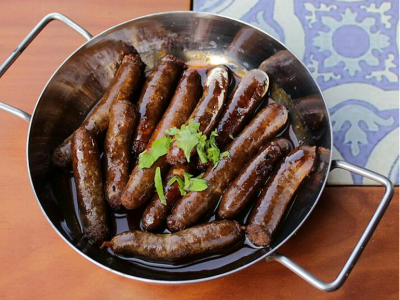 Oriental Sausage With Pomegranate Molasses