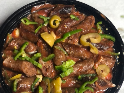Oriental Sausage Pasta Platter