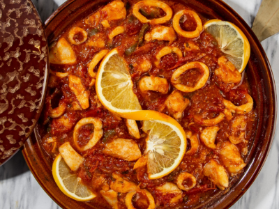 Seafood With Red Sauce Casserole