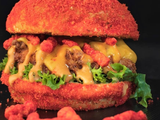 Flaming Hot Cheetos Burger