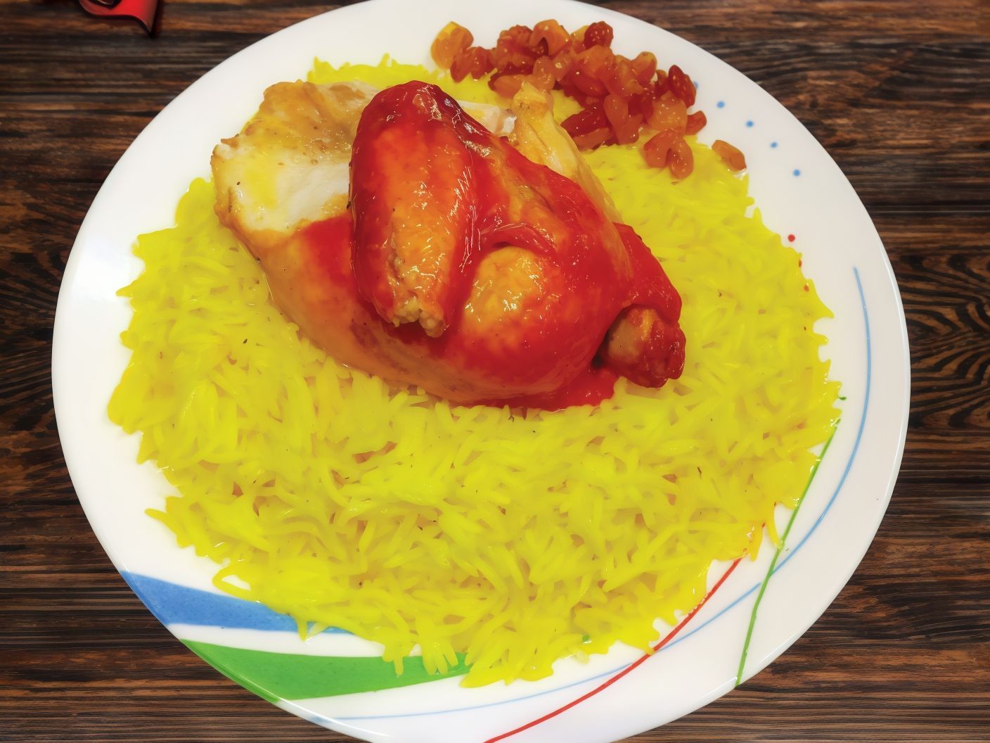 Quarter Mandi chicken breast with rice
