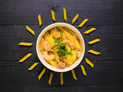 Seafood White Sauce Pasta