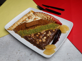 Nutella Chocolate Nuts And Fruits Crepe