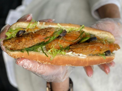 Crispy Fish And Crab Sandwich
