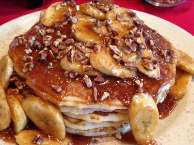 Banana And Caramel Pancake