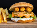 Mozzarella Sticks Burger Sandwich