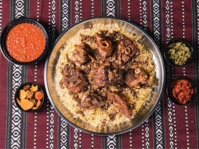 Lamb Machboos Tray
