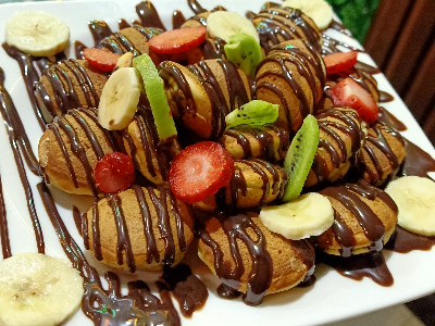 Mini Pancakes Fruits