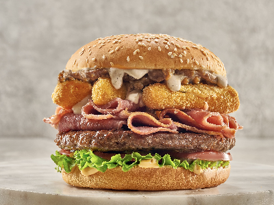 Mushroom Burger Sandwich