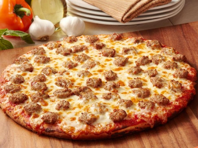 Oriental Sausage Pizza
