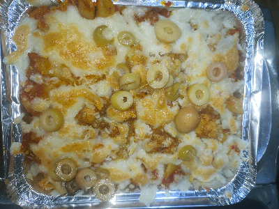 Chicken Pasta With Mozzarella Cheese Casserole
