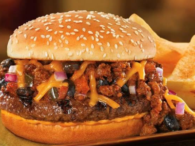 Chili Meat Burger Sandwich