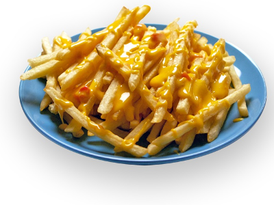 French Fries With Cheddar Cheese Sauce