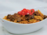 Pasta With Liver And Tomato Sauce