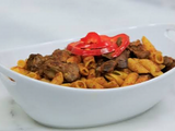 Pasta With Liver And Tomato Sauce