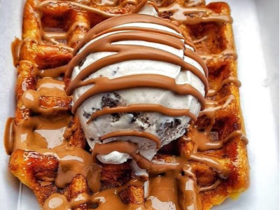 Waffle Nutella Chocolate Ice Cream