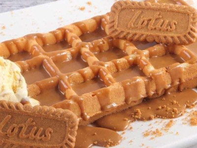 Lotus Waffle Ice Cream
