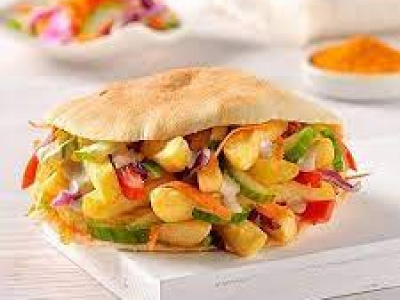 French Fries With Taamia Sandwich