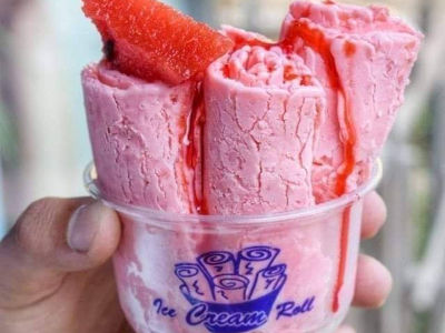 Watermelon Roll Ice Cream