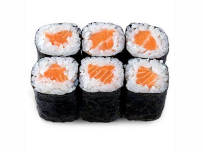 Fried Salmon Hoso Maki