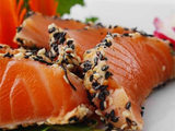 Salmon Sesame Sashimi