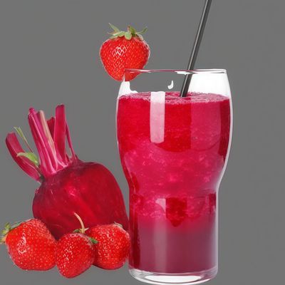 Fresh Strawberry And Beet Juice