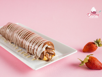 Cherry Roll Crepe