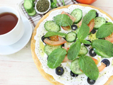Labneh And Vegetable Manoucheh