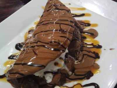 Nutella Chocolate Waffle Sandwich