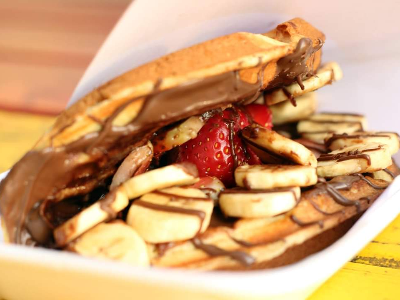 Banana Waffie Sandwich