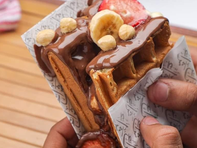 Hazelnut Waffle Sandwich