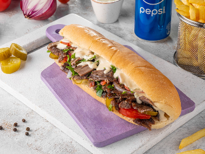 Beef Shawerma In Samoun Bread